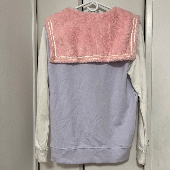 Japanese Brand Listen Flavor Angel Heart Bear Fluffy Sailor Jacket Kawaii Lolita - Picture 6 of 6